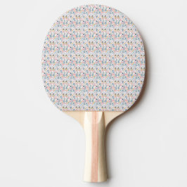 Pala De Ping Pong Corações em aquarela