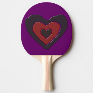 Pala De Ping Pong Corazón de amor de fusión gótica Ping Pong Paddle
