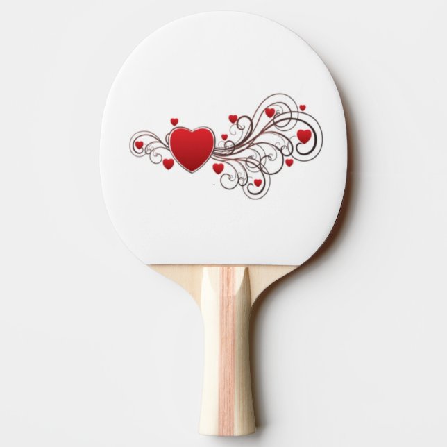 Pala De Ping Pong Corazón desplazado (Reverso)