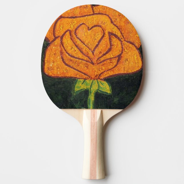 Pala De Ping Pong "Corazón Rosa #2" Ping Pong Paddle (Anverso)