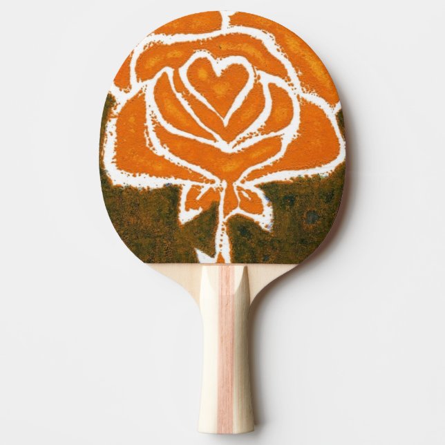 Pala De Ping Pong "Corazón Rosa #8" Ping Pong Paddle (Anverso)