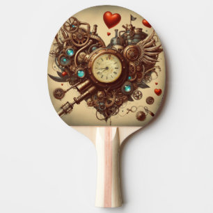 Pala De Ping Pong Corazón steampunk/día de San Valentín 
