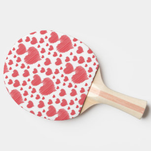 Pala De Ping Pong Corazones grises