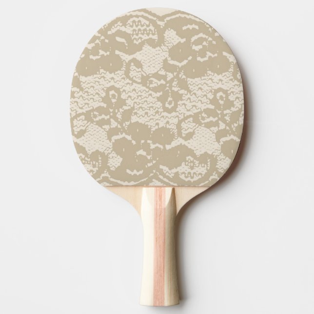 Pala De Ping Pong Cordón beige (Anverso)