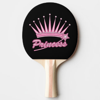 Pala De Ping Pong Corona de princesas rosadas