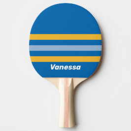 Pala De Ping Pong Costa junto a franjas con nombre