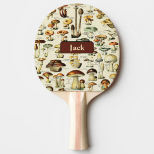 Pala De Ping Pong Cottagecore Mushrooms Vintage Naturalist