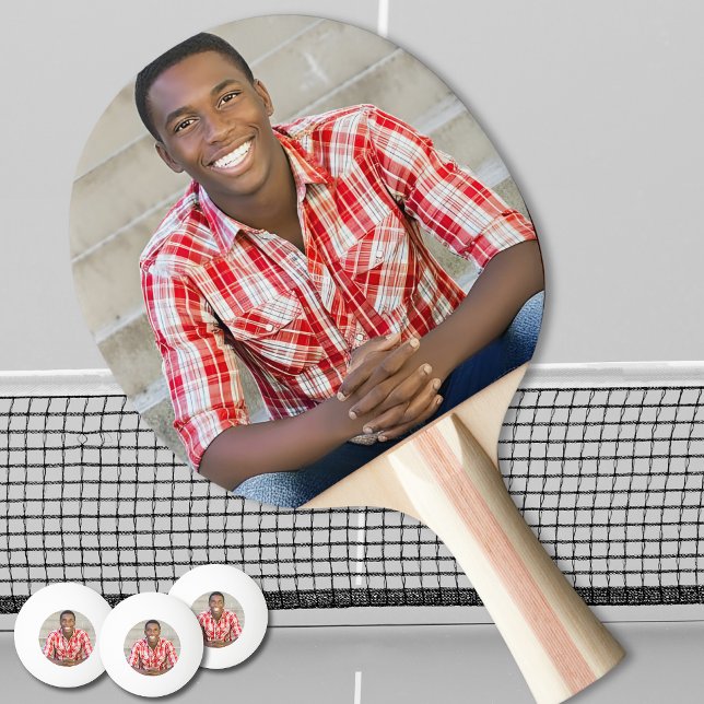 Pala De Ping Pong Crea tu Propia Foto (Create your Own Photo Ping Pong Paddle)