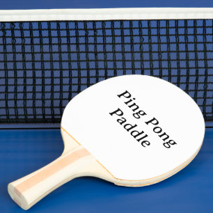 Pala De Ping Pong Crea Tu Propia Goma Negra Simple 6"x6,25"
