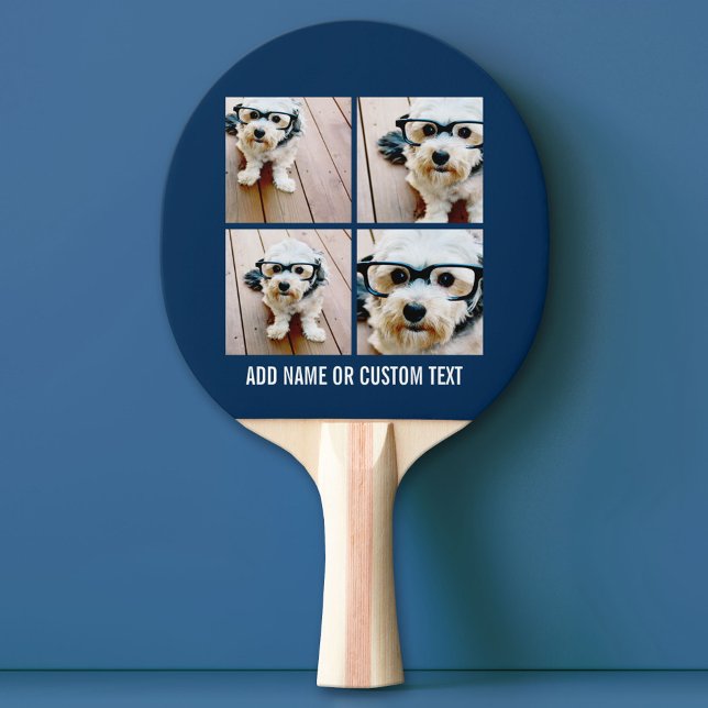 Pala De Ping Pong Crear su propia Marina de Collage de fotos 4 imáge (Custom Pink Pong Paddle)