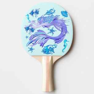 Pala De Ping Pong Creatividad de hadas púrpura de Sirena