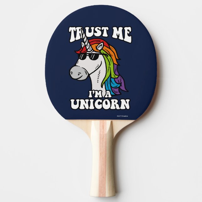 Pala De Ping Pong Créeme, soy un unicornio (Anverso)