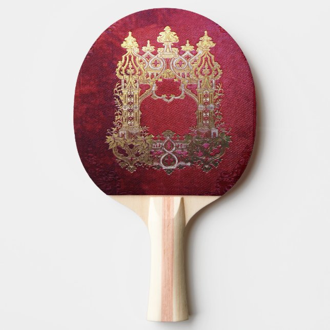 Pala De Ping Pong Crimson de tinta plana (Anverso)
