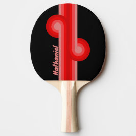 Pala De Ping Pong Crimson Fade Stripe Loop con Nombre