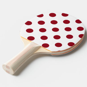 Pala De Ping Pong Crimson Red Polka Doce Círculos
