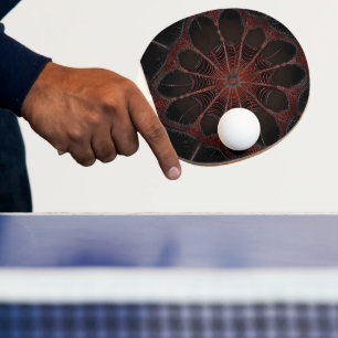 Pala De Ping Pong Crimson Web: Baile fractal con la araña de la espa