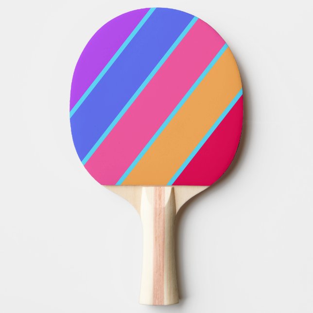 Pala De Ping Pong Cristal de Mar Rayado Negrita (Anverso)