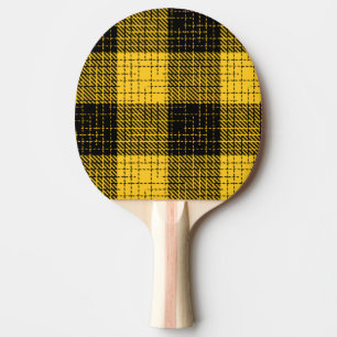 Pala De Ping Pong Cruz amarilla negra a cuadros Buffalo Check