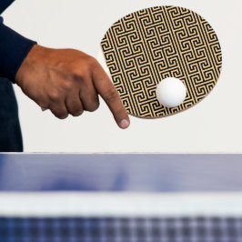 Pala De Ping Pong Cuadrado de la clave del meandro griego H Patrón m