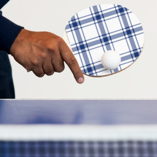 Pala De Ping Pong Cuadro náutico azul y blanco