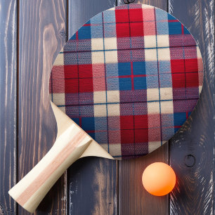 Pala De Ping Pong Cuadros Azul Frambuesa