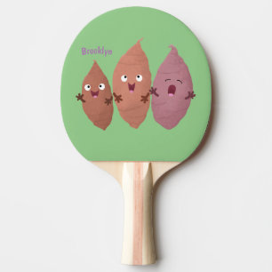 Pala De Ping Pong Cuadros cantando batatas personalizado verduras