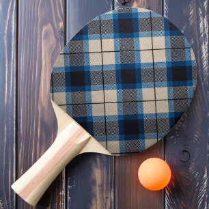 Pala De Ping Pong Cuadros de Listón Azul