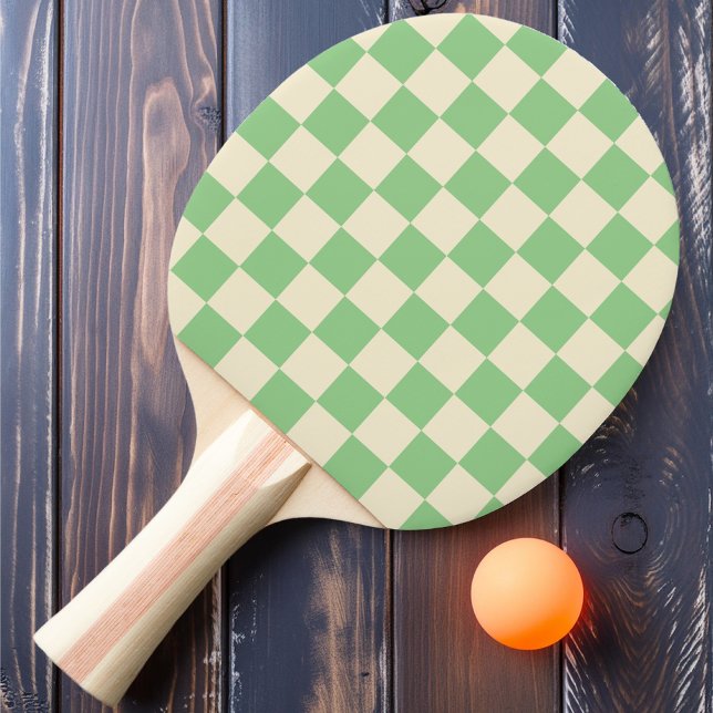 Pala De Ping Pong Cuadros de Menta y Crema (Subido por el creador)