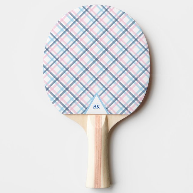 Pala De Ping Pong Cuadros Pastel (Anverso)