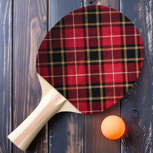 Pala De Ping Pong Cuadros Rosa Negra