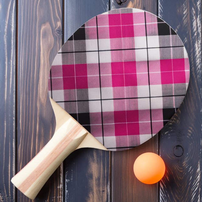 Pala De Ping Pong Cuadros rosados dulces (Subido por el creador)