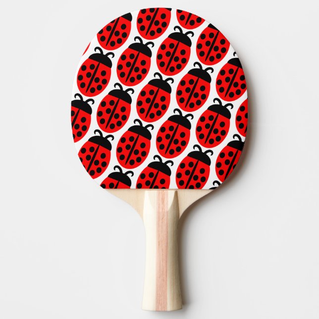 Pala De Ping Pong Cuadybug rojo (Anverso)