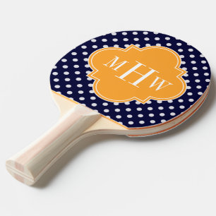 Pala De Ping Pong Cuatrefoil de la Marina Wt Polka Dot Cantaloupe 3