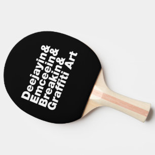 Pala De Ping Pong Cuatro elementos del hip hop