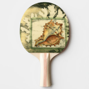 Pala De Ping Pong Cubierta concha de silueta