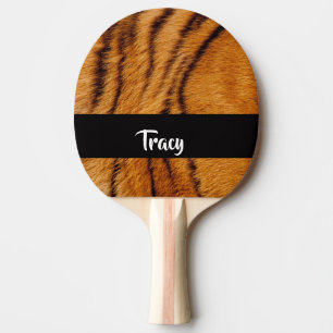 Pala De Ping Pong Cubierta de tigre de nombre personalizado