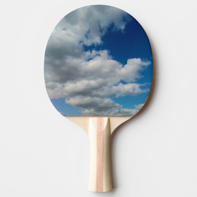 Pala De Ping Pong Cubierta grande de nubes (Anverso)