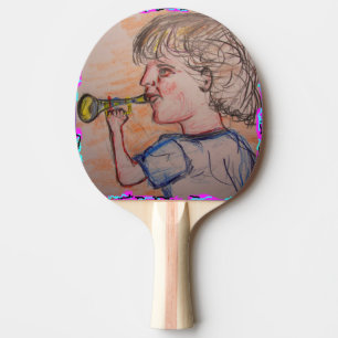 Pala De Ping Pong cuerno de juguete para niños