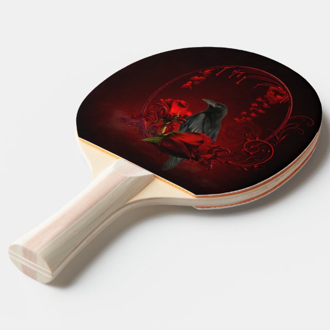 Pala De Ping Pong Cuervo maravilloso (Ángulo frontal)