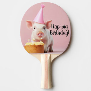 Pala De Ping Pong ¡Cumpleaños de los cerdos de Hap!