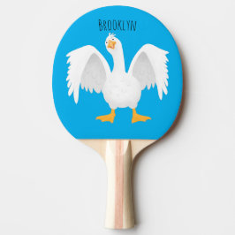 Pala De Ping Pong Curioso ilustracion de personalizado ganso domésti