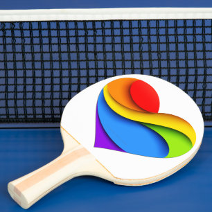 Pala De Ping Pong Curvas del corazón del orgullo de SlipperyJoe form