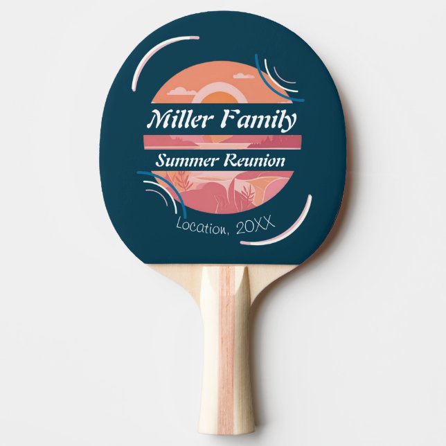 Pala De Ping Pong Custom Family Reunion Lake (Anverso)