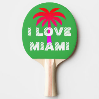 Pala De Ping Pong Custom Modern vibrant summer Miami green