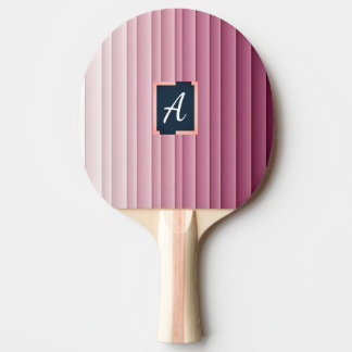 Pala De Ping Pong Custom Monogram Pink Gradient Vertical