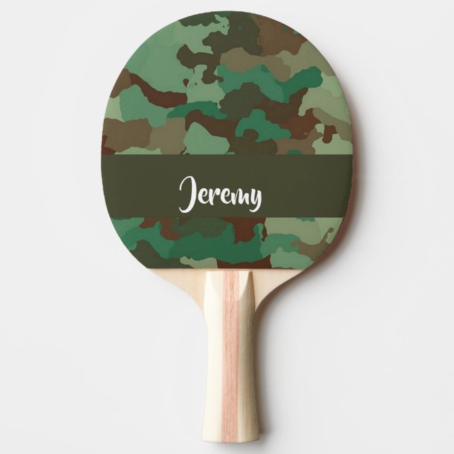 Pala De Ping Pong Custom  name camouflage pattern (Anverso)