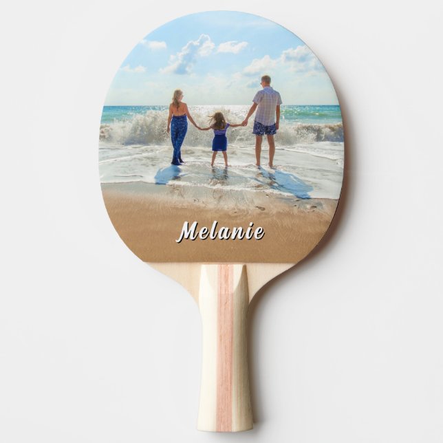 Pala De Ping Pong Custom Photo Ping Pong Paddles Personalized Name (Anverso)
