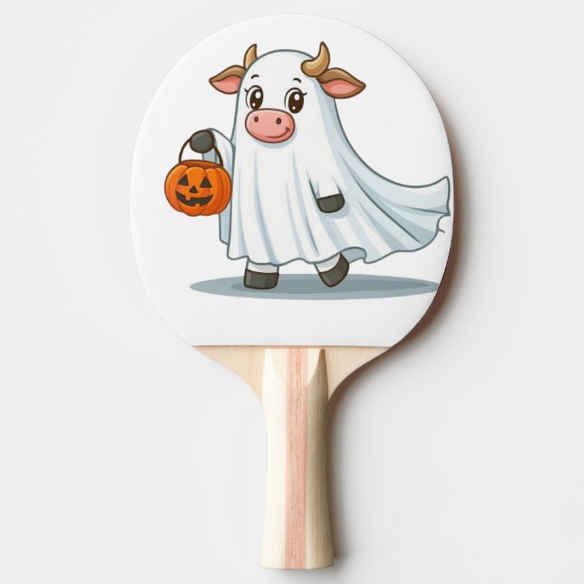 Pala De Ping Pong Cuta, caprichosa, vaca fantasma (Anverso)