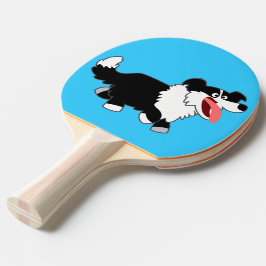 Pala De Ping Pong Cuta feliz Personalizado Frontera Collie Ping Pong