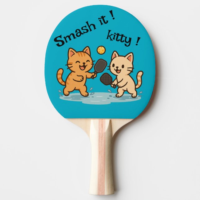 Pala De Ping Pong Cute Cat Pickleball Ping Pong Paddle (Anverso)